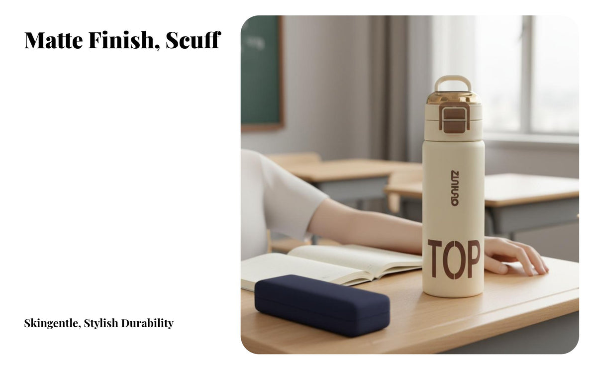 316 Stainless Steel Water Bottle, Double Drink, Matte, Kids Gift