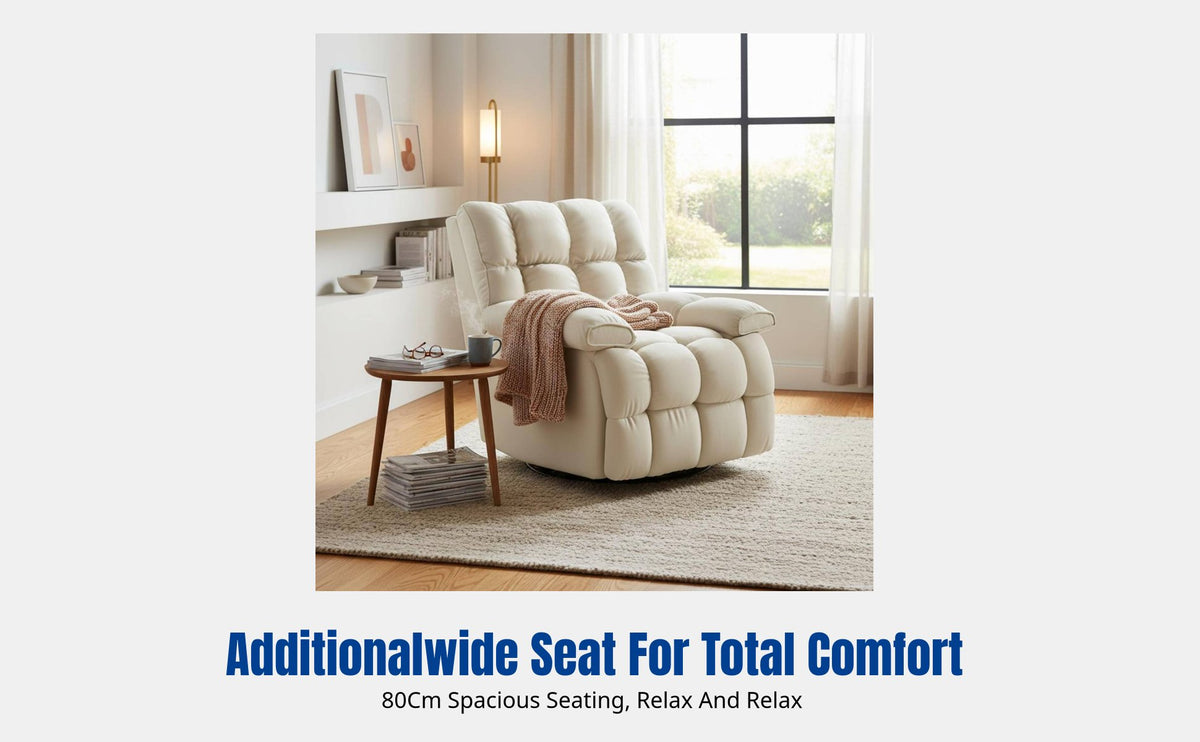 Reclining Sofa Chair, Space Capsule Rocking Chair, Adjustable Lounge for Living Room, Computer Gaming, Single Adult, Modern Upholstered