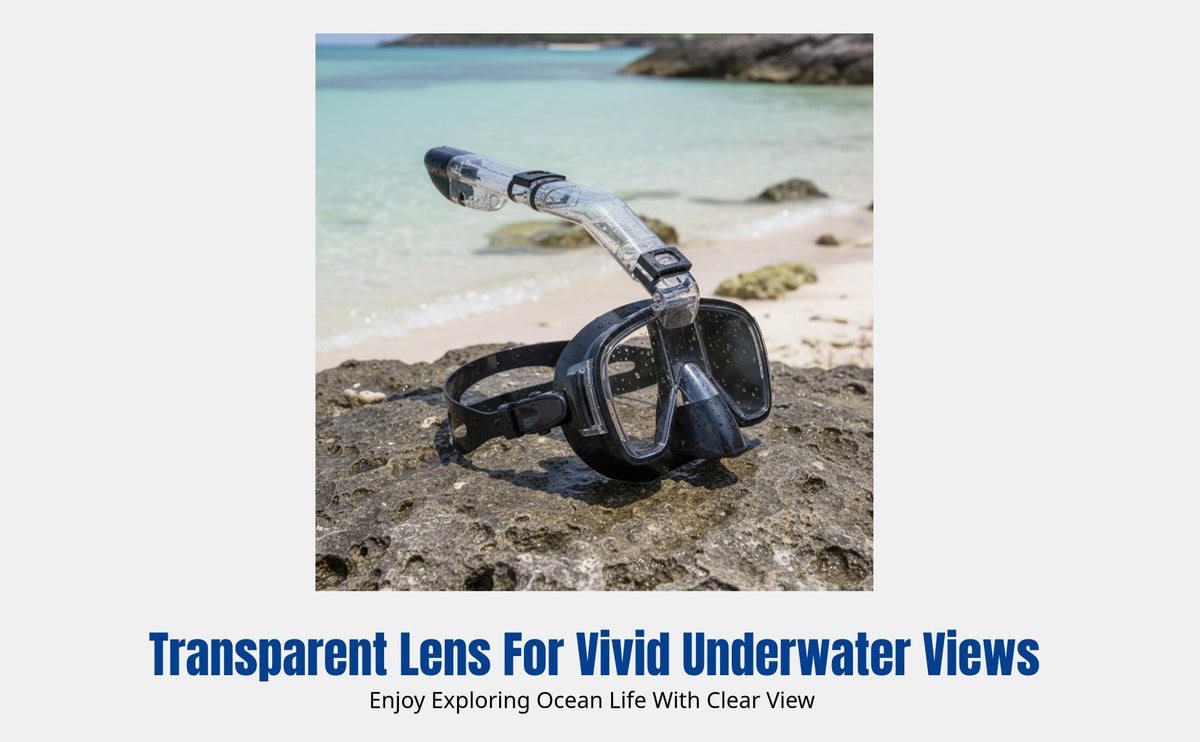 Snorkel Mask Set, Full Dry Snorkel Gear, Anti-Leak Nose Breathing, Swimming & Diving Equipment for Adults and Kids