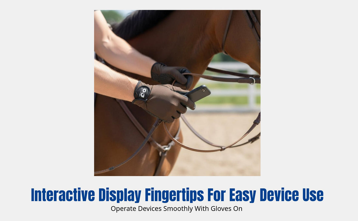 Equestrian Cycling Gloves, Ice Silk, Breathable, Sun Protection, Non-Slip, Outdoor Sports, Driving, Touchscreen, Unisex