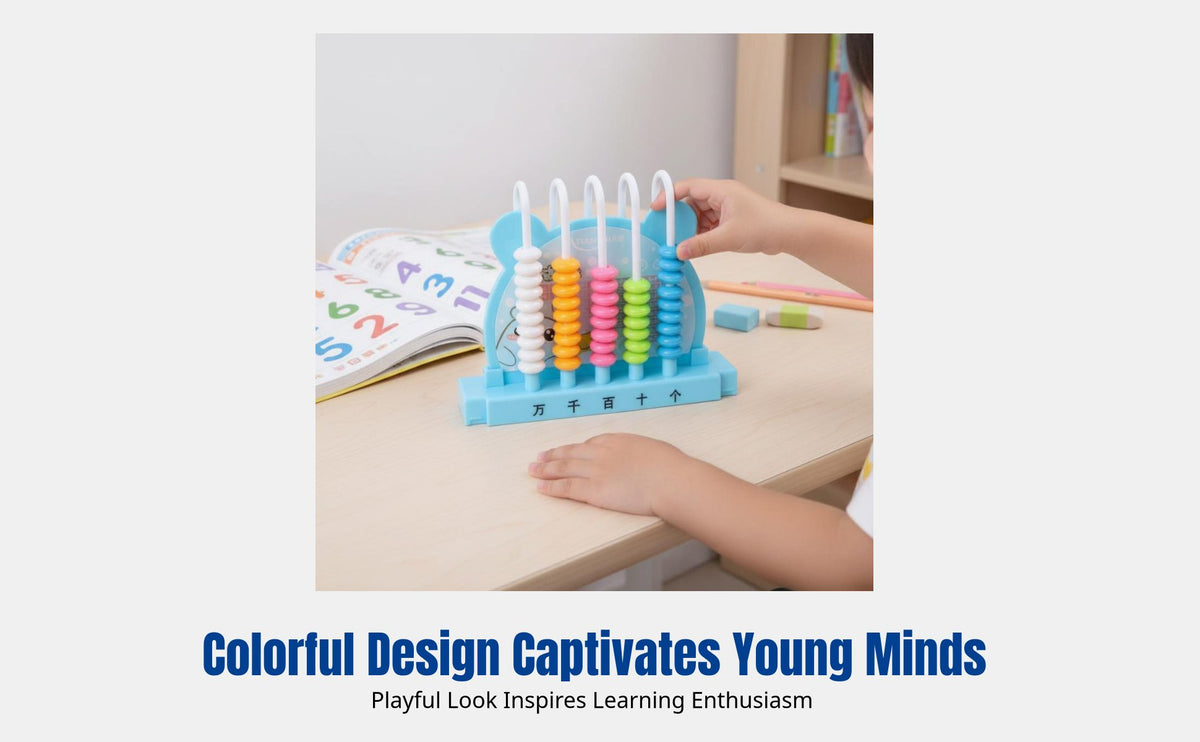 Math Abacus Teaching Aid for Kids, Addition & Subtraction Tool for School, Kindergarten