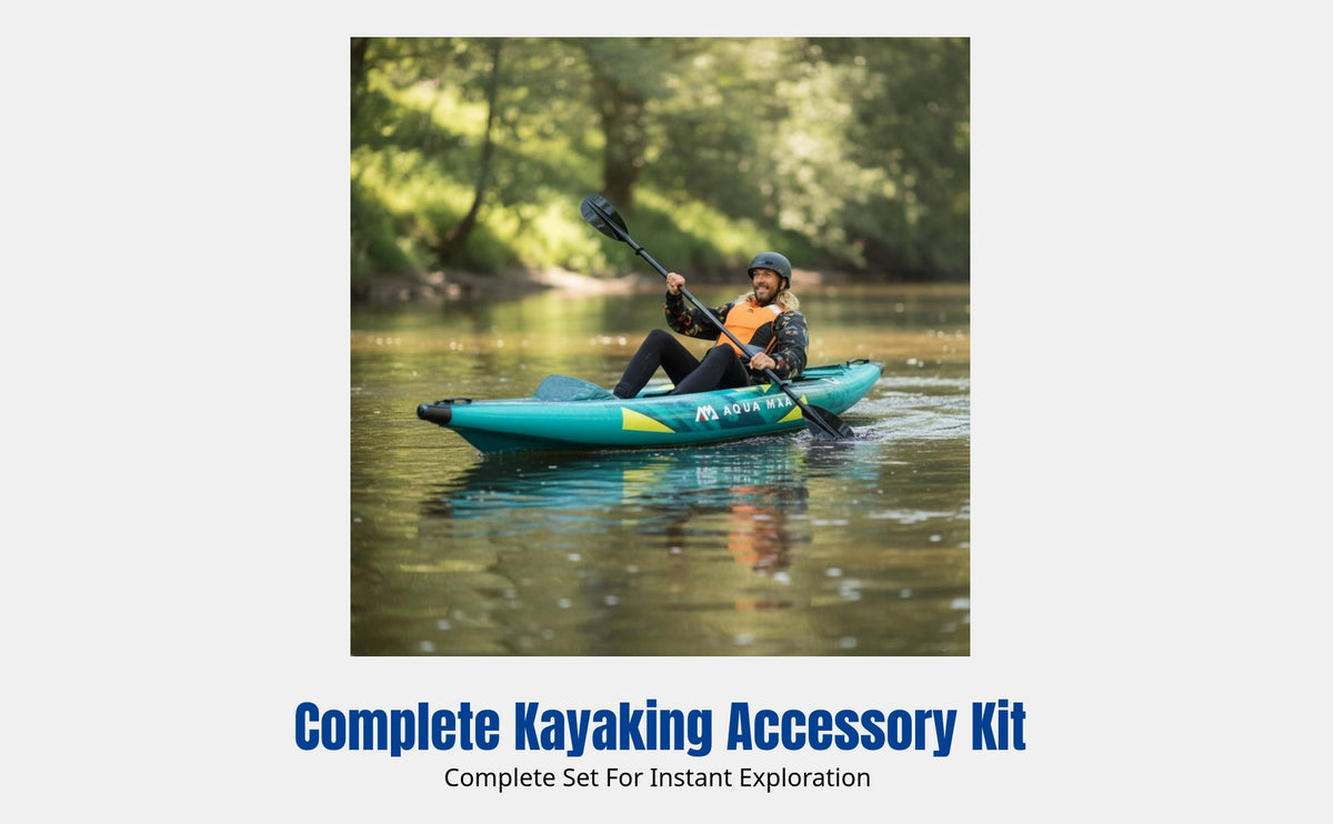 Inflatable Kayak, Canoe, Drifting Raft, Portable Rubber Boat for Outdoor Exploration, Complete Accessories