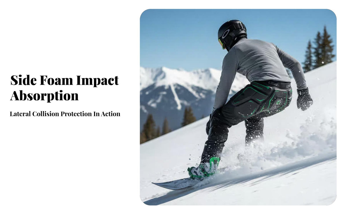 Ski Protective Gear Set, Adult Pro Knee & Pelvic Pads, Twin Board, Impact Resistant, PIE3 Gen 3