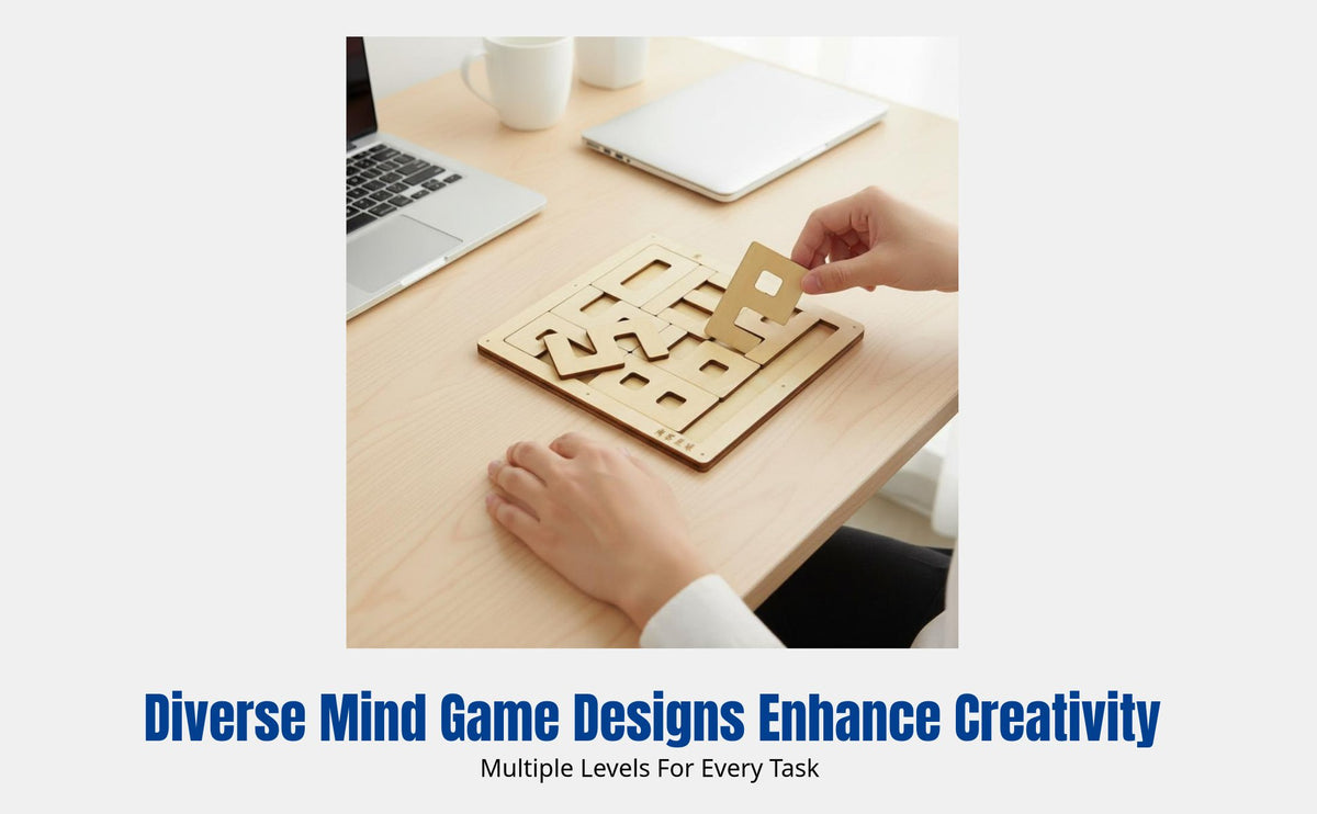 Wooden Logic Game, Personalized Brain Teaser, Challenging Educational Toy, Gift for Kids and Adults
