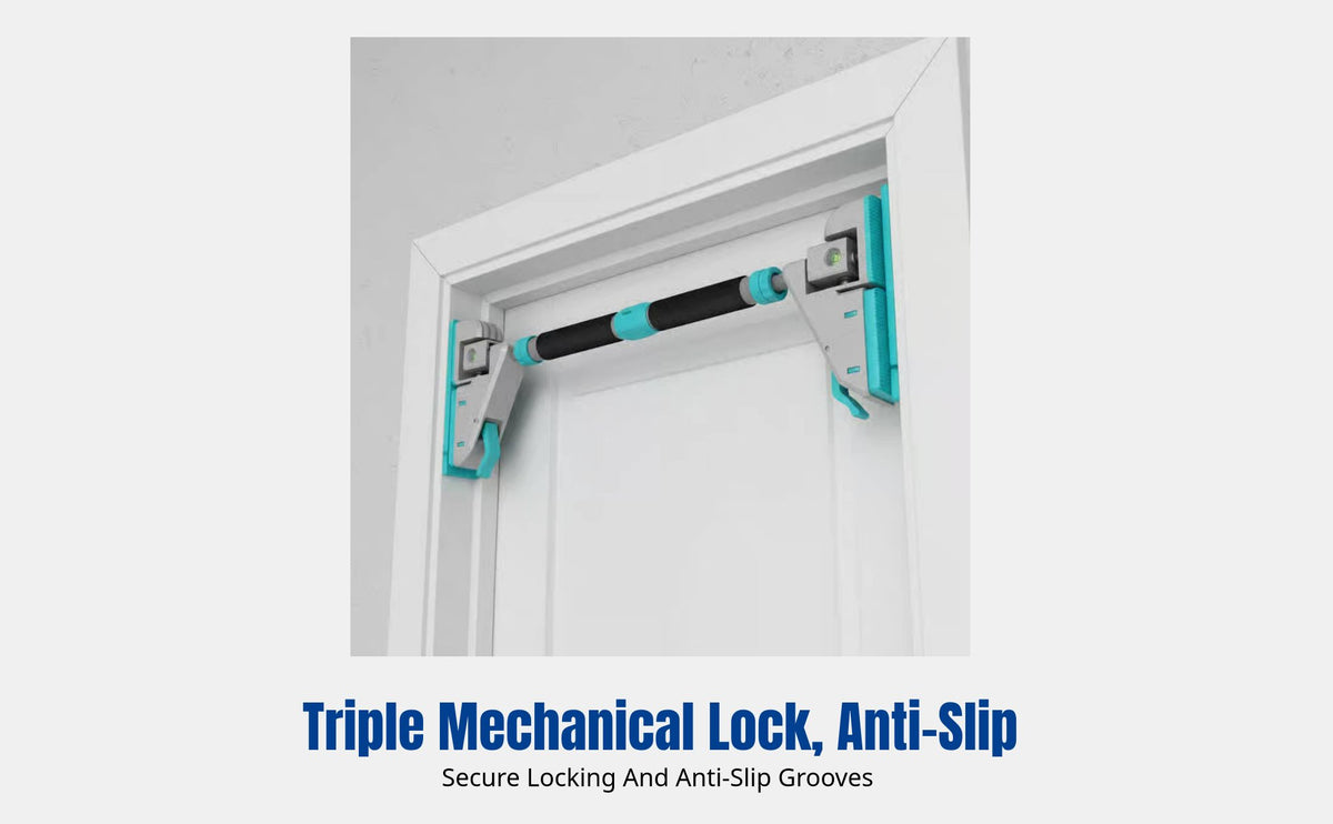 No-Drill Door Frame Chin-Up Bar, Indoor Home Pull-Up Bar, Heavy-Duty Steel
