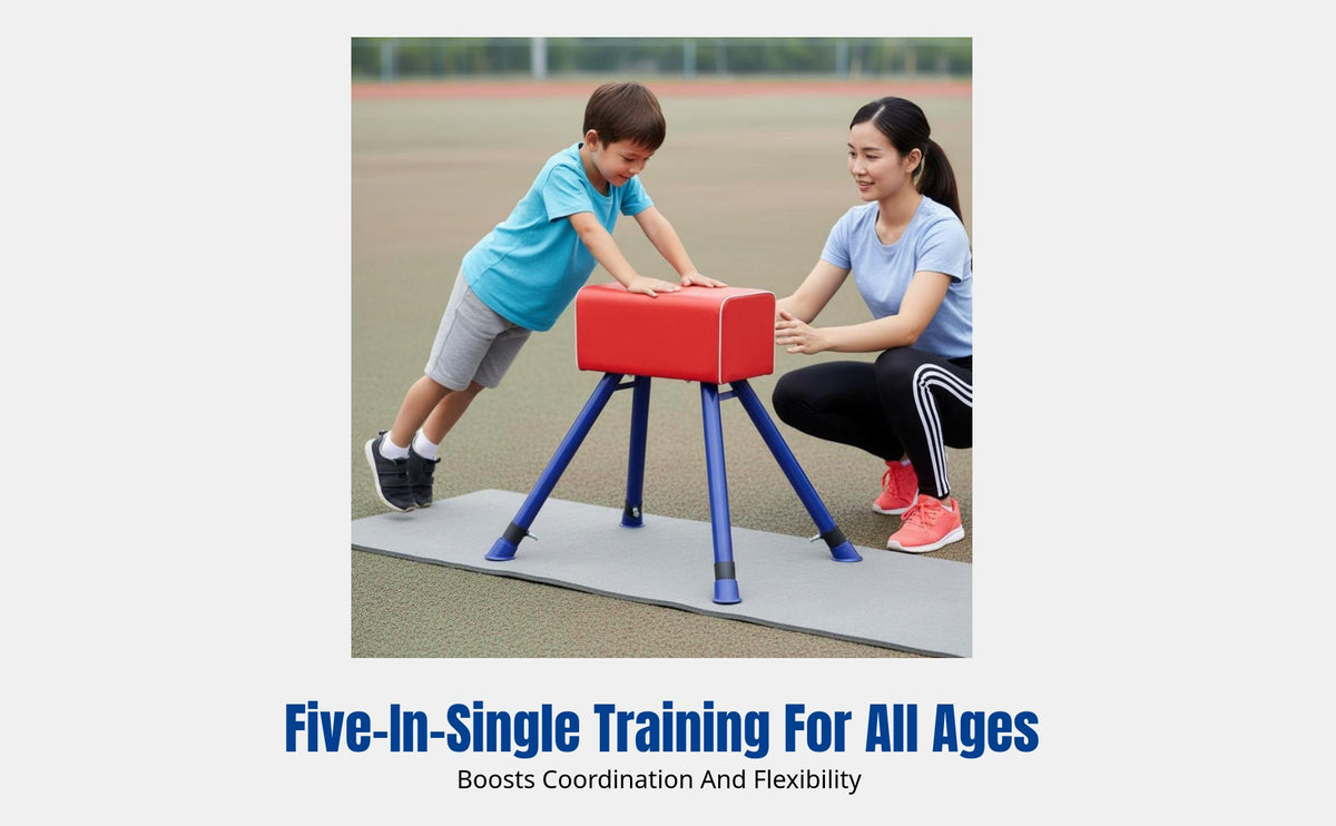 Kids Vaulting Horse, Wooden Gymnastics Box, Outdoor Training, School Fitness