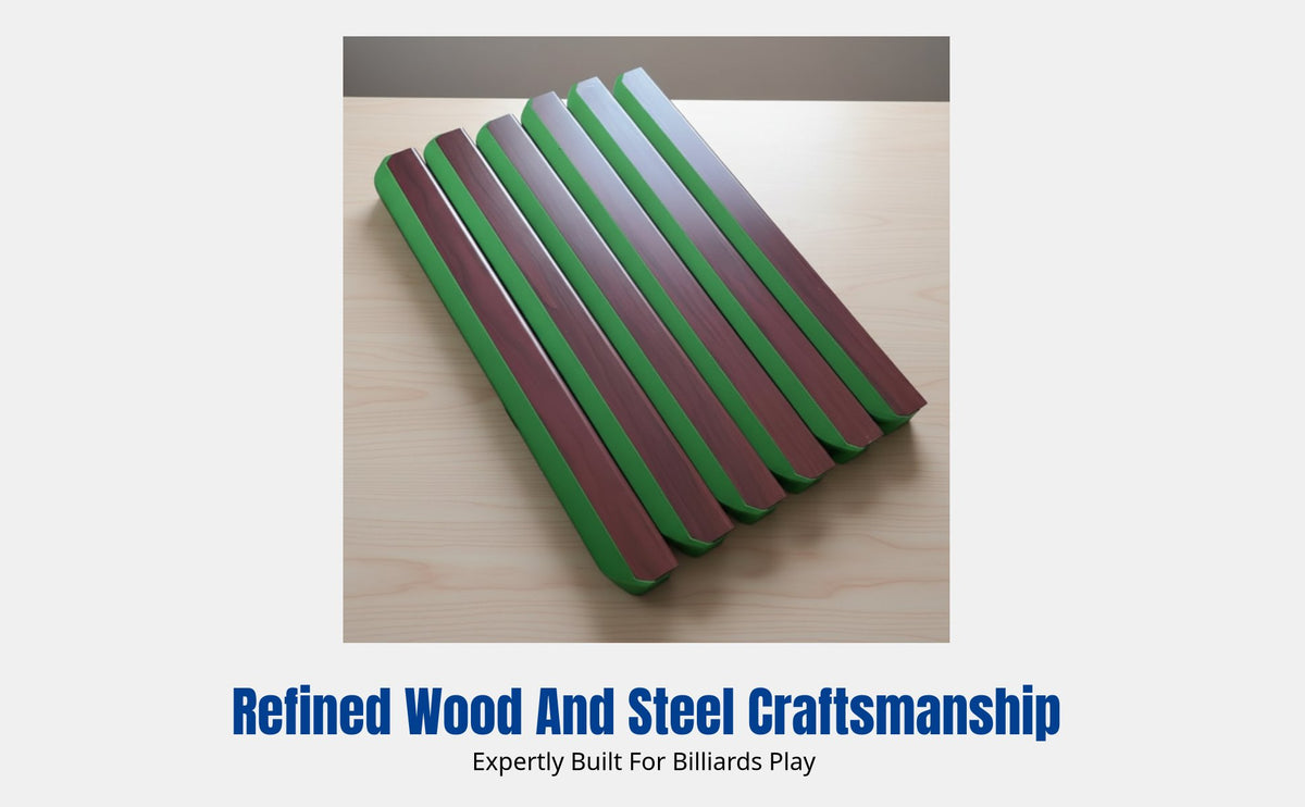 Billiard Table Frame, Steel and Wood Rail, Snooker Table Accessory