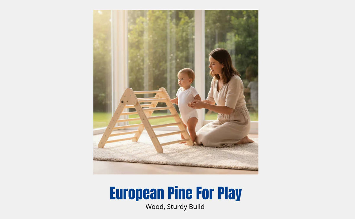 Multifunctional Indoor Climbing Frame, Tactile Training Toy, Slide, Hanging Seat, Montessori Playset for Home, Preschool