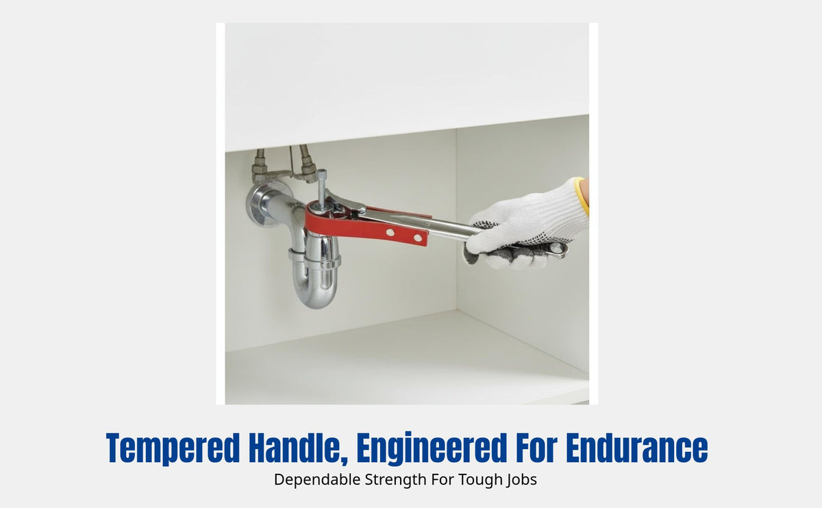 Cast Strap Wrench, Western Style Aluminum Handle, Multi-Model, Durable, Versatile for Plumbing