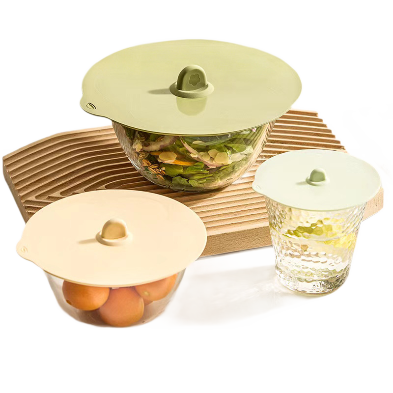Food-Grade Silicone Splash-Proof Cover Set for Microwave and Refrigerator