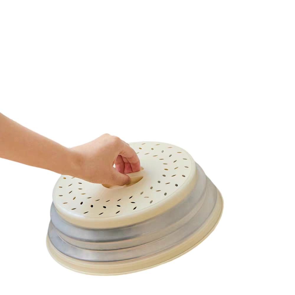 Microwave Oven Splash-Proof Silicone Folding Cover