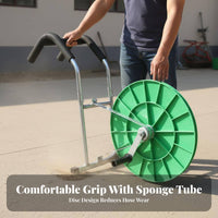 Labor Saving Hand Crank Hose Winder Convenient Irrigation Hose Storage Rack Double Bearing Design Agricultural Equipment for Farmers, Firefighters, Gardeners, Farmland, Orchard, Outdoor, Garden