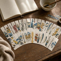 30-Piece Vintage Japanese Style Bookmark Set for Reading Enthusiasts