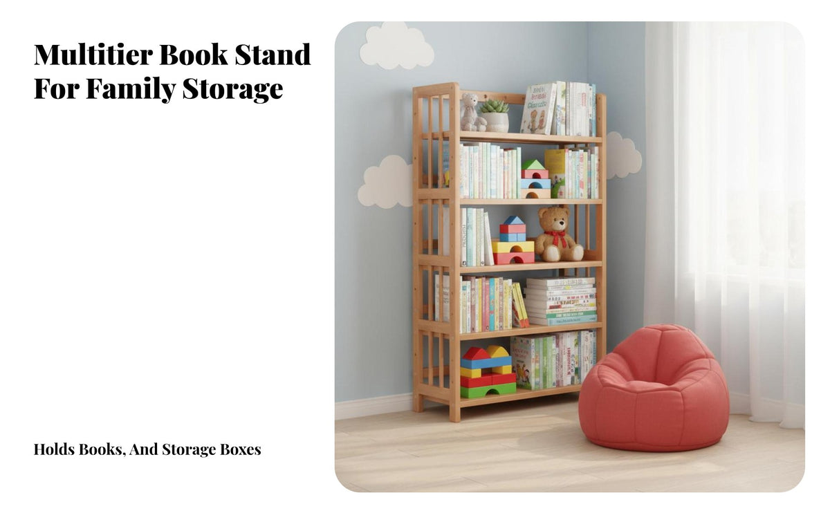 Simple Design Multi-Tier Shelving single design Multifunctional 6-Tier Etagere shelving single design Large Capacity shelving single design Easy to Assemble for Children, Homeowners, Apartment Dwellers, Study, Child's Room, Bedroom, Entryway