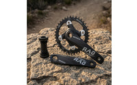 CNC-Machined Mountain Bike Crankset 104BCD Crankset with Bottom Bracket 170mm Chainset Lightweight for Cyclists, Trail Riding, Drivetrain Upgrade