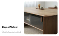 Rectangular Table with Shelf Centuryperiod Design Living Room Furniture Space-Saving Size Dual-Level Design for Homeowners