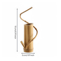 Bamboo Arrangement Vase Artistic Bamboo Flower Vase Lightweight Tabletop Flower Arranger for Tea Room