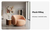 3 Pieces Light Luxury Shell Armchair and Table Set Modern & Design Reception Seating Textured Upholstery Room Furnishing for Interior Designers, Business Owners, residential property owners, spa and wellness center, Bcompleteique