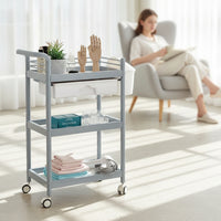 Mobile Beauty Cart with Basin Rolling Salon Storage Cart Compact Hairdresser Trolley Versatile for Hairdressers, Beauticians, Barbers, Hair Salons, Barbershops