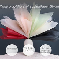 Waterproof Milk Cotton Flower Wrapping Paper Roll
