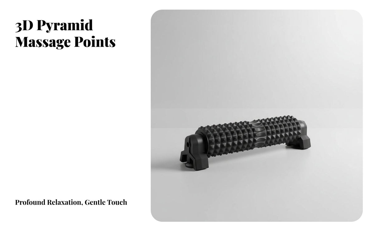 Full Body Use Suction Cup Massage Roller Solid Core Spiky Foam Roller with Stand High Load Capacity Fitness Equipment for Athletes, Home Gym