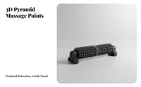 Full Body Use Suction Cup Massage Roller Solid Core Spiky Foam Roller with Stand High Load Capacity Fitness Equipment for Athletes, Home Gym