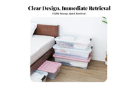 Wheeled Flat Storage container Lidded and particleresistant Underbed Box slim design