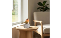Bird Figurine with Stone Base Tabletop Bird Figurine Compact Sculpture for Shelf, Patio