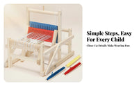 Wooden Weaving weaving machine Fine Motor Skills Slot Board DIY Weaving weaving machine Toy for Children