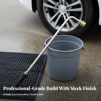 Solid Brass Pressure Washer Extension Lance Quick Connect Spray Wand for Car Washing