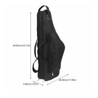 Waterproof Alto Sax Backpack Case Shockproof Alto Saxophone Gig Bag Water-Resistant Padded Saxophone Carrying Bag Lightweight for Musicians, Students, Travel, Gigs, School, Rehearsal