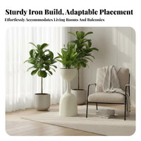 Ornament Riser Nordic Design Hourglass-Shaped Planter Sculptural Form