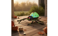 Lighted Halloween Inflatable Spider Spooky Inflatable Spider with LED Light Scary Holiday Decor Realistic for Lawn