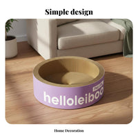 Less Shedding Cat Scratching Board Sturdy Cardboard Cat Scratcher Furniture Protection for Indoors, Living Room, Apartment