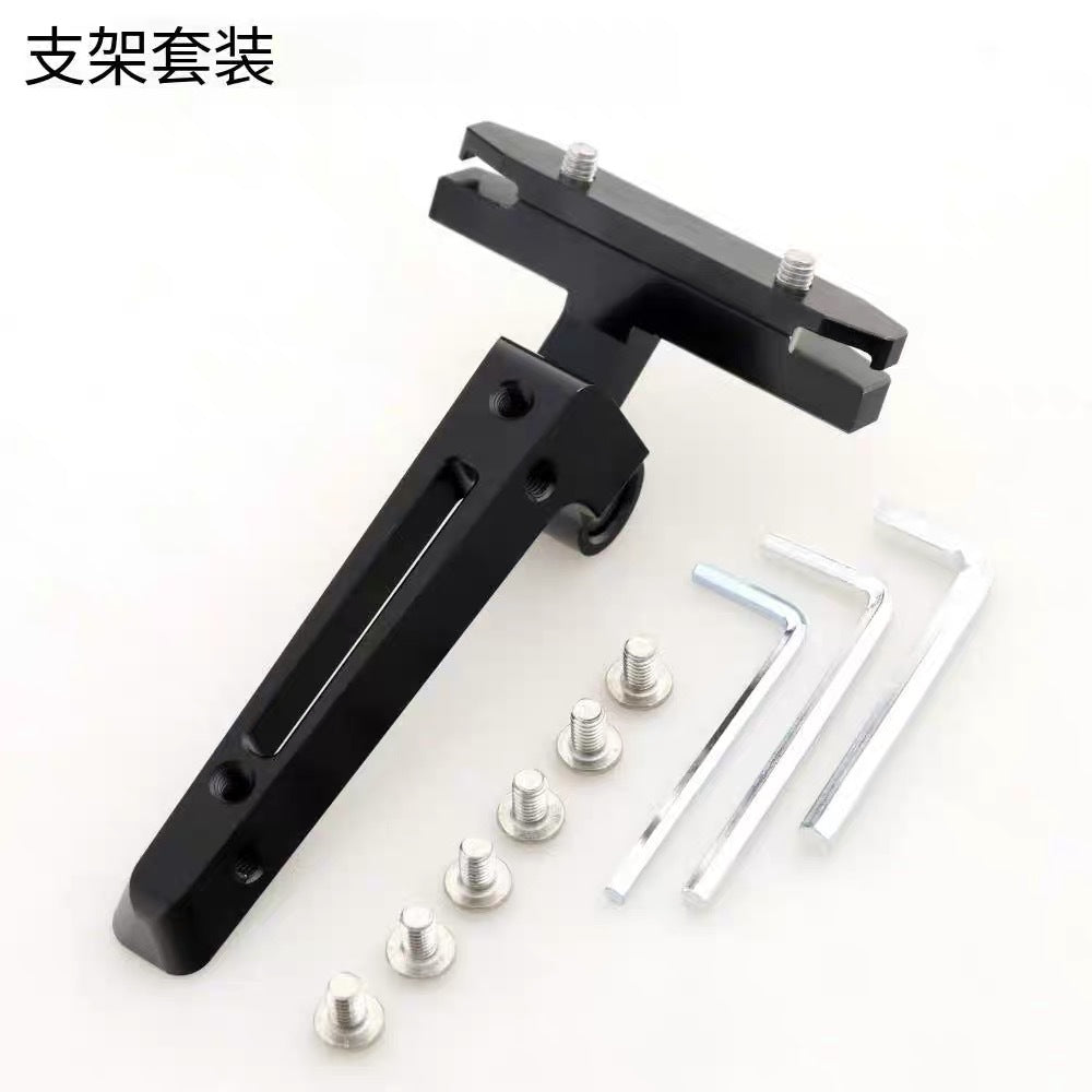 KOCEVLO Alloy Bicycle Saddle Extension Bracket with Water Bottle Cage Mount