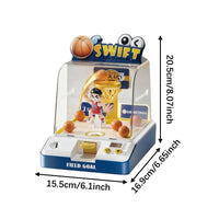 Timed Desktop Basketball Game Light and Sound Electronic Basketball Shooter Scoreboard-Style Home Use