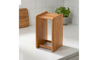 Countertop Knife Rack Elegant Cherry Wood Knife Block Freestanding for Home Cooks