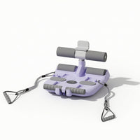 Floor Sit-up Bar with Padded Low-Profile Abdominal Exercise Bar with Phone Holder Portable Fitness Equipment for Beginners, Home Gym