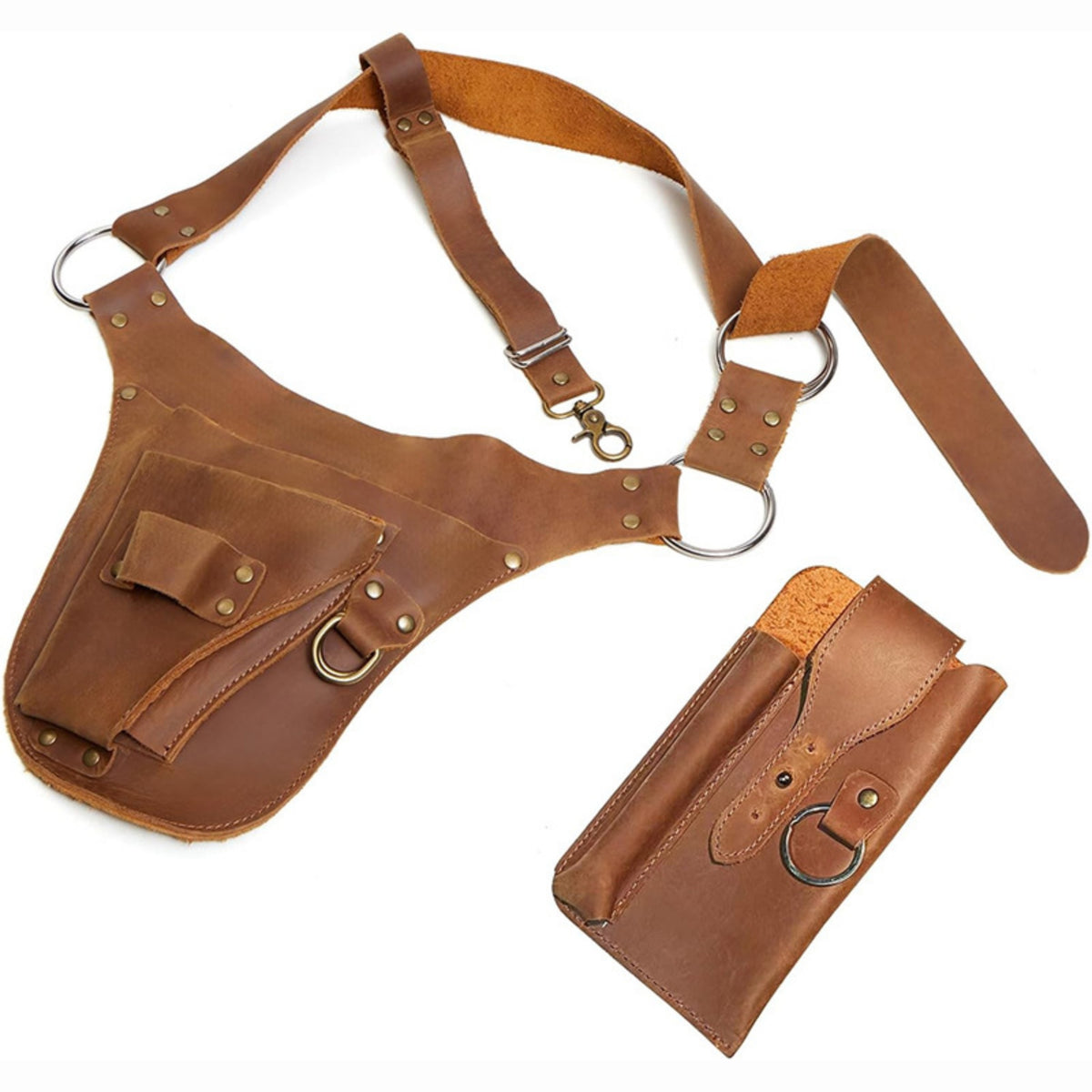 Adjustable Waist Tool Bag Rugged Tool Pouch with Belt Organized Utility Pouch with Strap Long-Lasting for DIYers, Electricians, Carpenters, Workshop, Gardening