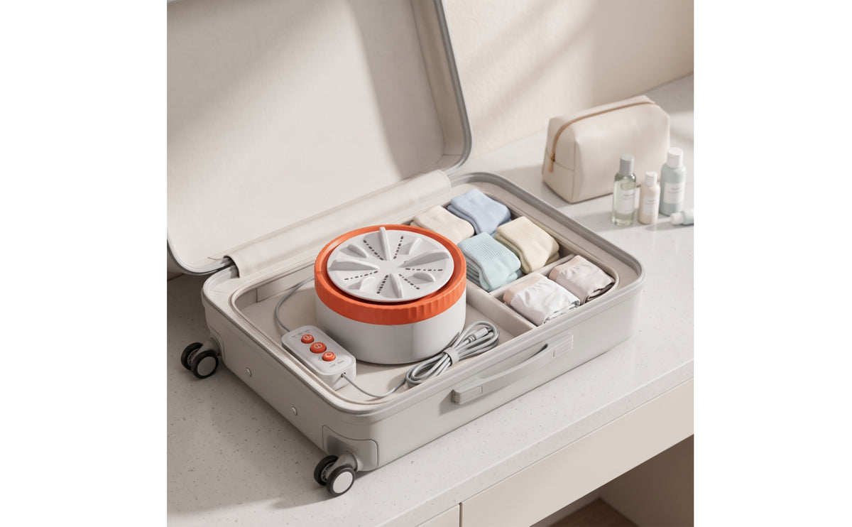 Mini Laundry Appliance with Control Panel Space-Saving Tabletop Laundry Appliance Portable Portable Washer for Journeyers, Dorm Rooms, Apartments