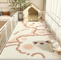 Waterproof Patterned Playpen Mat Non-Slip Floor Protector Scratch-Resistant Pet Supply Moisture-Proof for Dog Owners, Indoors, Living Room