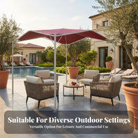 Swan Arched Design Gazebo Rainproof Outdoor Event Shelter Waterproof Outdoor Dining Canopy for Business Owners, Homeowners, Backyard, Garden, Poolside