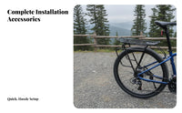 Triangular Support Frame Rear Cycle Rack Curved Side Rails Rear Bike Rack Angled Mounting Arms Cycle Luggage Carrier Streamlined
