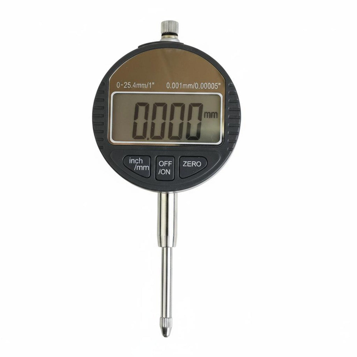 Inch/MM Conversion Digital Gauge Indicator Large LCD Display Digital Plunger Indicator Zero Setting Function Measuring Tool Detachable Measuring Tip for Machinists, Engineers, Mechanics, Workshop, Manufacturing, Laboratory