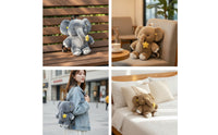 Elephant Backpack Cute Soft Backpack Book Bag Soft Rucksack Character for Toddlers, Outings, Travel