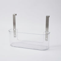 Kitchen Towel Rail and Hanging Rack for Over the Door Storage, Acrylic for Small Spaces and Students, Versatile Cupboard Hooks