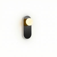 Globe Wall Lamp Three-Tone Sconce with Globe Shade Decorative for Hallway