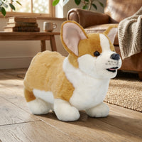 Corgi Stuffed Toy Compact Corgi Stuffed Animal Stuffed Dog Cute Realistic for Children, Bedroom, Nursery