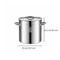 Commercial Grade 316 Stainless Steel Stock Pot Heat Resistant Large Stainless Steel Broth Pot Heavy Duty Cookware for Chefs, Restaurant, Home Kitchen