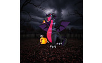 Inflatable Dragon with Pumpkin Lighted Inflatable Dragon Outdoor Yard Decoration for Homeowners, Lawn